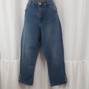 Lee Modern Midrise Fit Blue Jean Capri Size 14